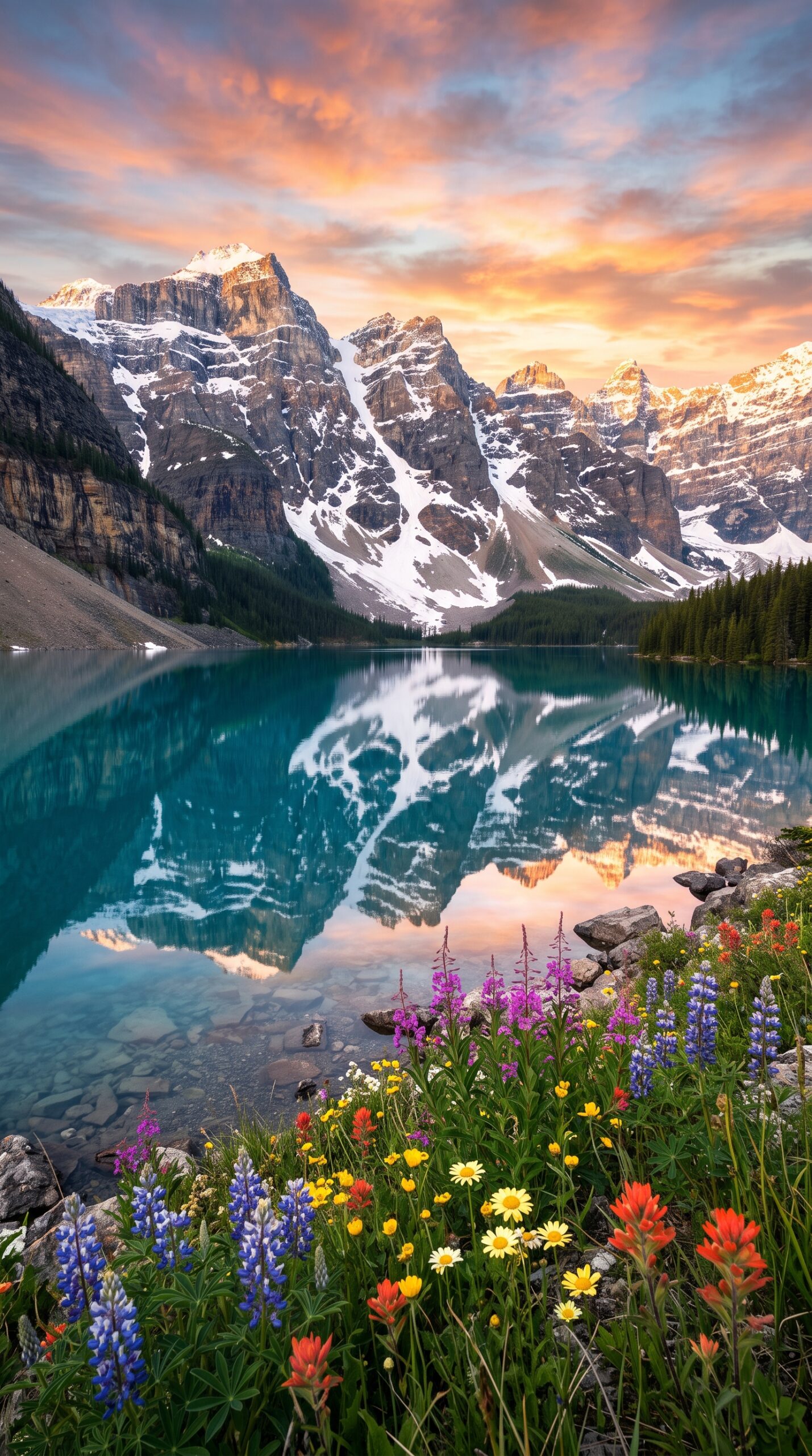Hidden Glacier Lake Wallpaper